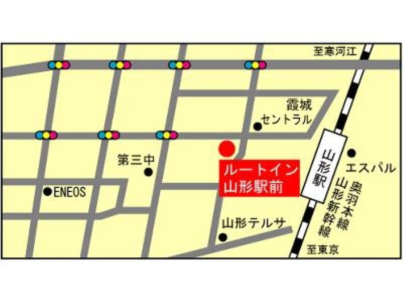 Hotel Route-Inn Yamagata Ekimae Экстерьер фото